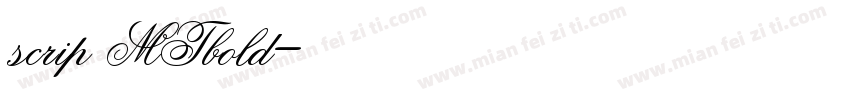 scrip MTbold字体转换